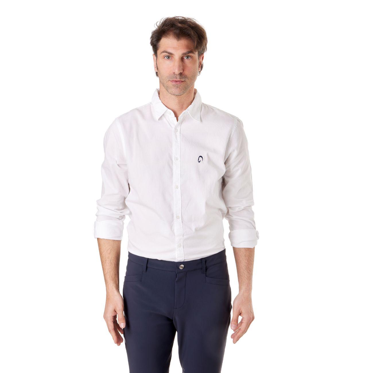 Camicia Di Cotone Da Uomo Mascheroni Bianco MASCHERONI-NS502 WHITE MASCHERONI SELLERIA 