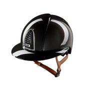 Cap Kep Italia Cromo 2.0 Shine Nero Con Visiera Polo E Cinturino In Ecopelle Beige CRS2.BGE.PO.1 BLACK KEP ITALIA 