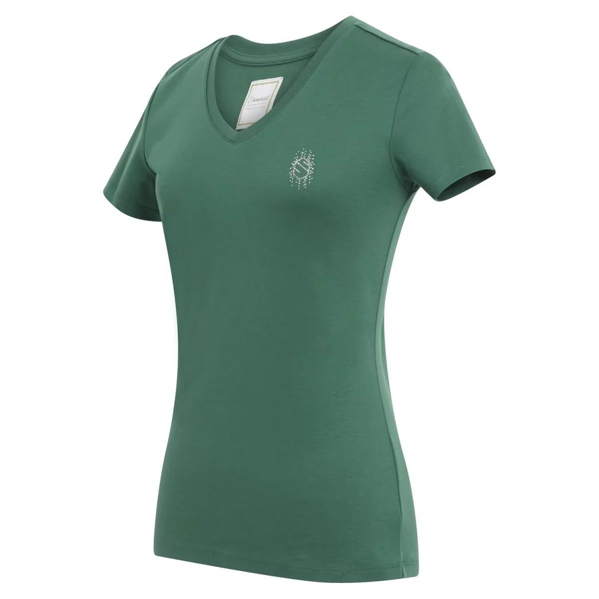 T-SHIRT DONNA MANICA CORTA COLLO A V MOD.AUXANE 30SS-AUXANE EVERGREEN SAMSHIELD