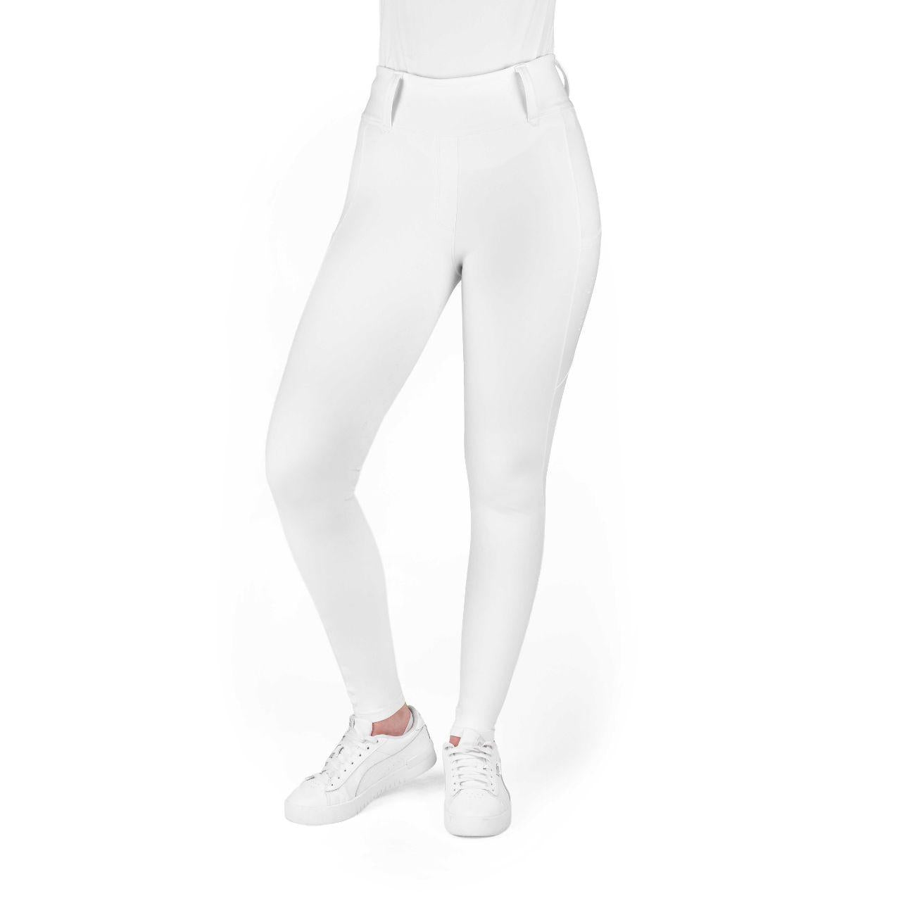 Leggings Da Donna Alizé Bianco 979167 WHITE EQUITHEME 