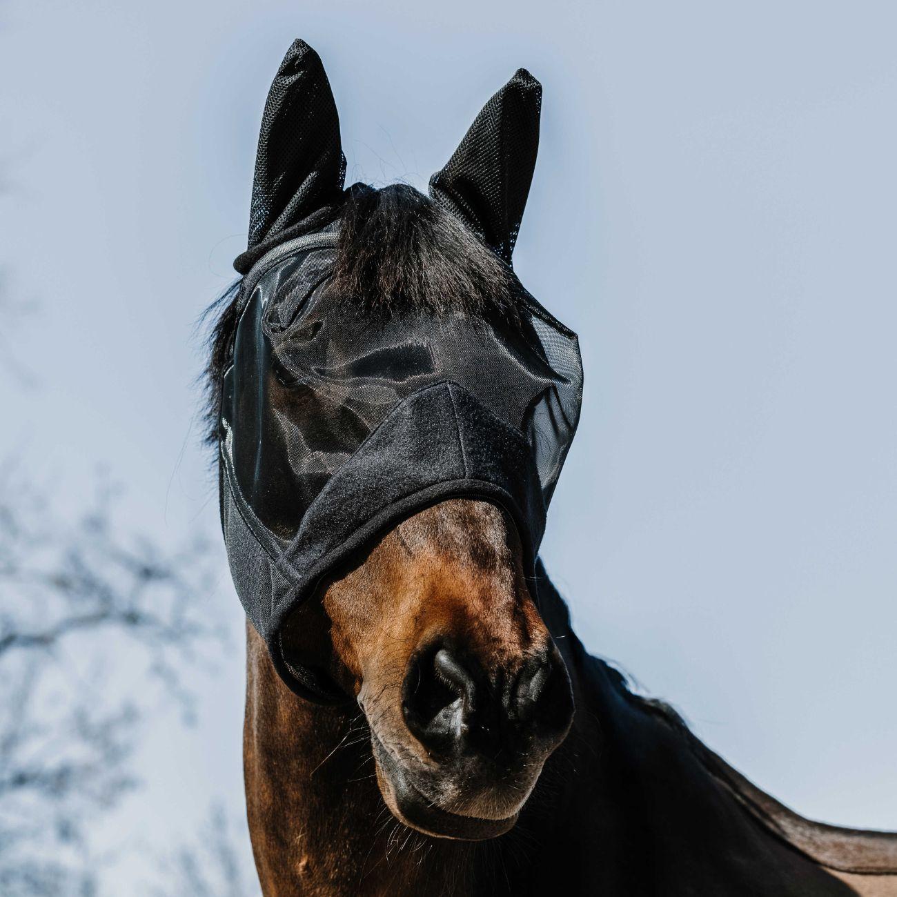 Maschera Antimosche Supercut Equitheme 306018 BLACK EQUITHEME 