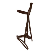 Testiera Con Capezzino Anatomico Con Ricamo Mascheroni Marrone 09MA-HGE-409 DARK BROWN MASCHERONI SELLERIA 