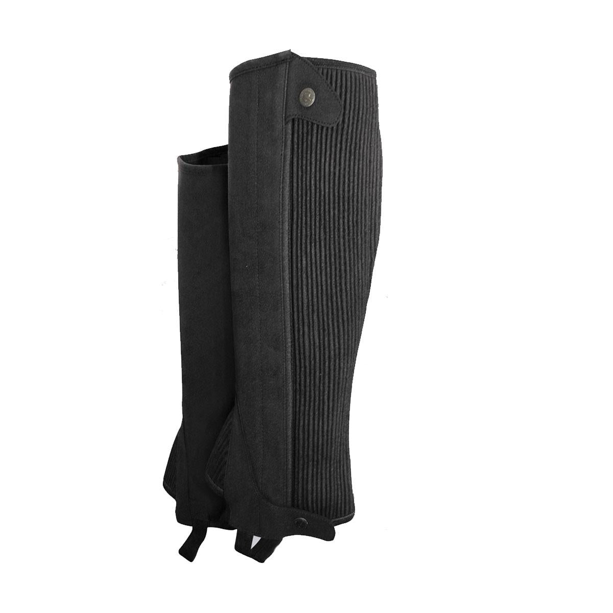 GHETTE JUNIOR IN AMARA SCAMOSCIATA CON ZIP ED ELASTICO 09SA62509 NERO SARTORE