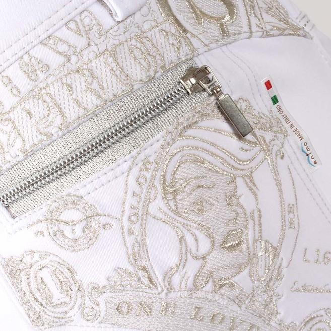 ANIMO Nik 02 Bianco Pantaloni Da Equitazione 11AMNIKS/L 02BIANCO. ANIMO 