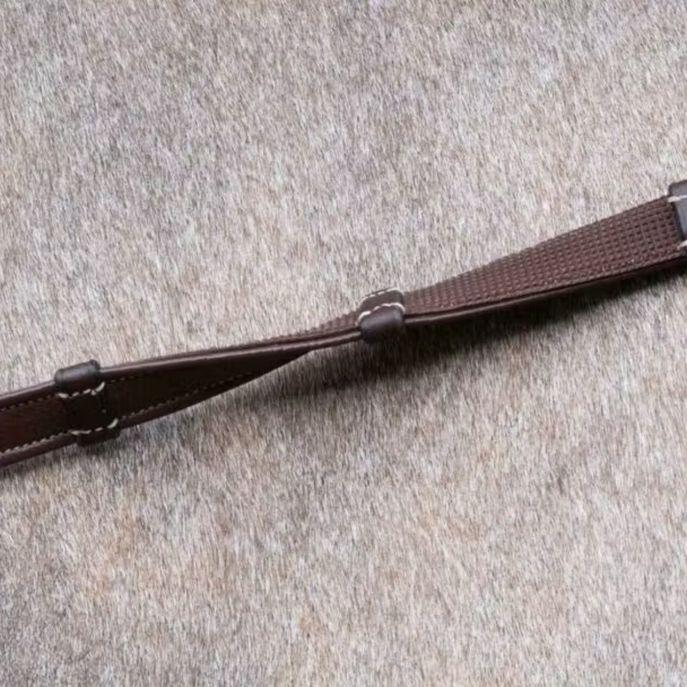 DY'ON 5/8 HUNTER REINS WITH 7 LEATHER LOOPS D COLLECTION Marrone REDINI DY05G BROWN DY'ON 