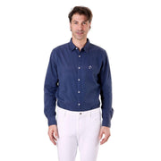 Camicia Di Cotone Da Uomo Mascheroni Blu MASCHERONI-NS502 NAVYBLUE MASCHERONI SELLERIA 