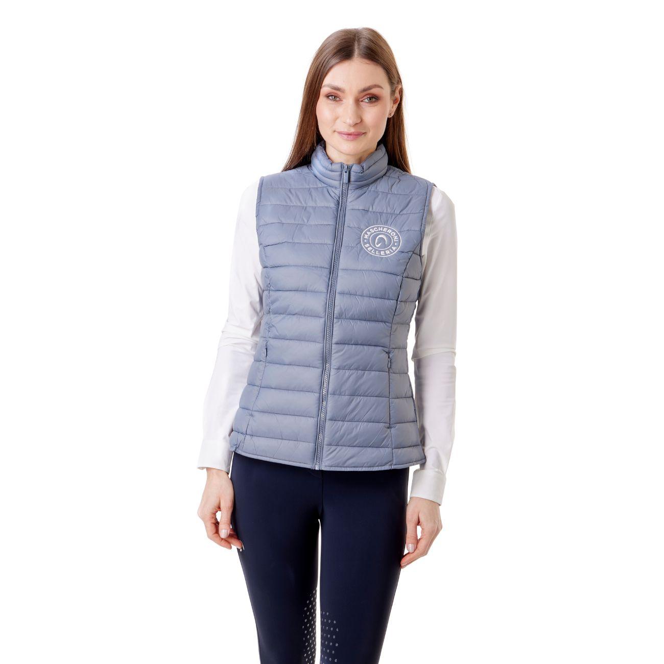 Gilet Imbottito Da Donna Mascheroni Azzurro 02 AZZURRO MASCHERONI SELLERIA 
