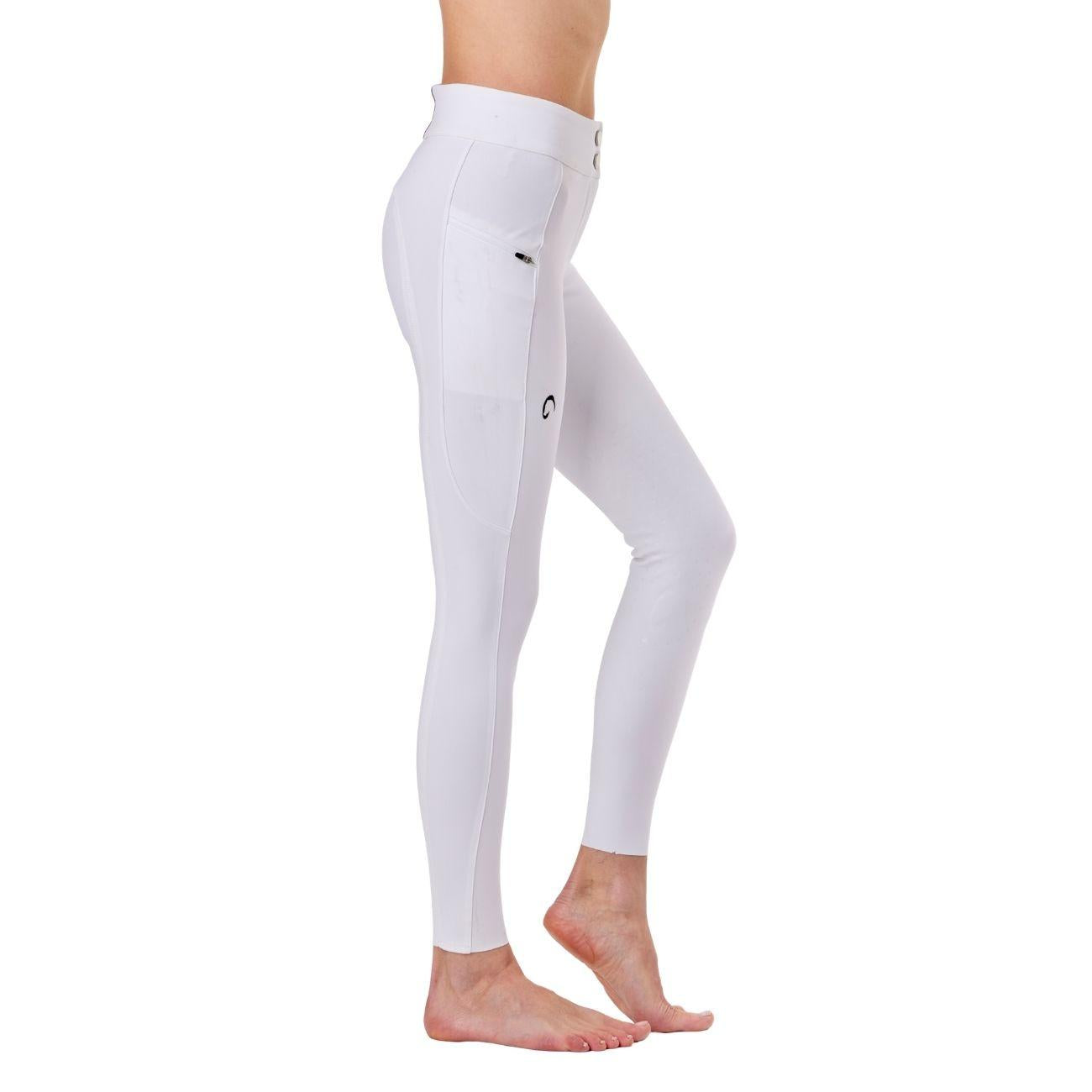 Pantalone Da Donna Half Grip Venezia Mascheroni Bianco 09MA-02VENEZIA 001BIANCO MASCHERONI SELLERIA 