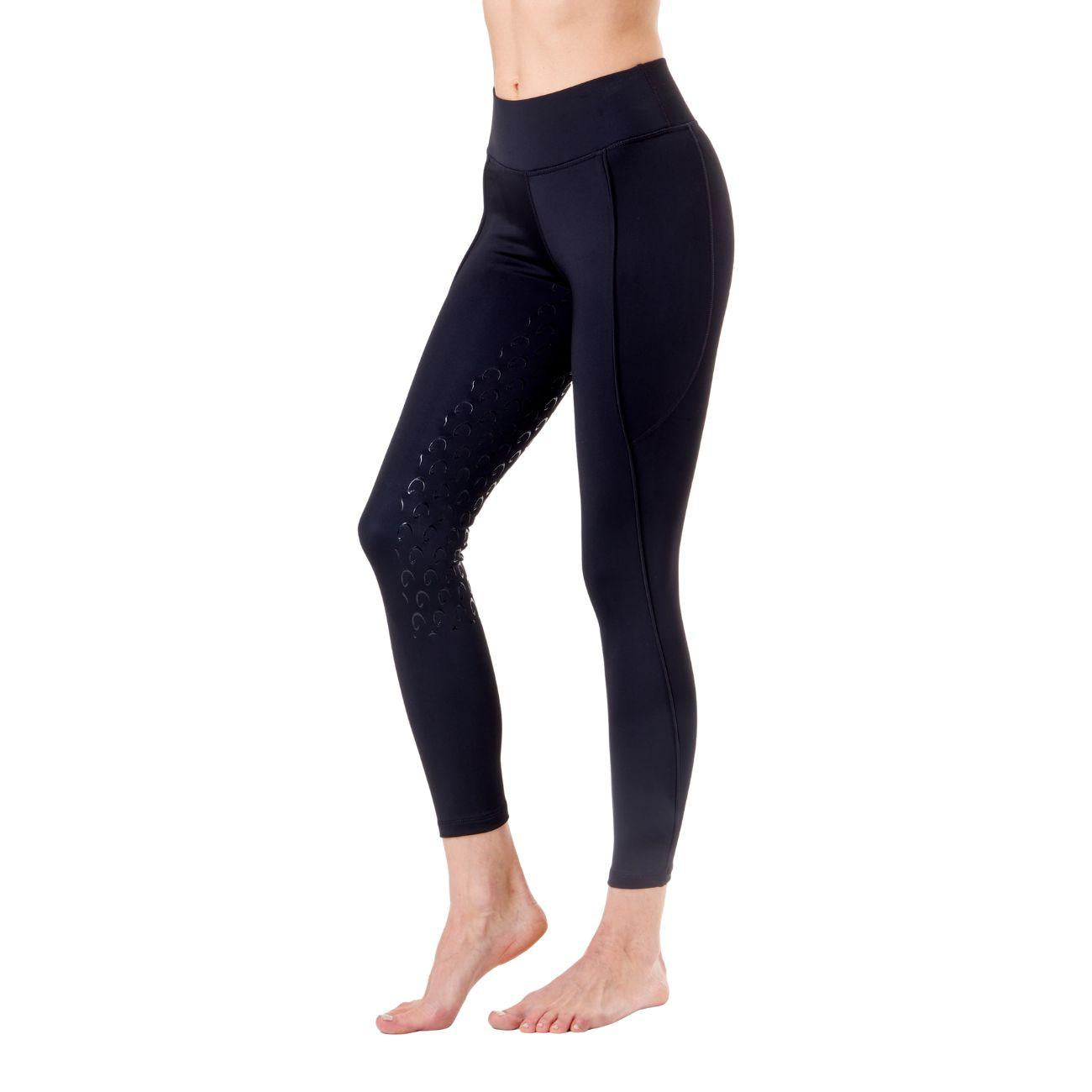 Leggings Da Donna Full Grip Piazza Di Siena Mascheroni Nero 30MA-PIAZZADISIENA BLACK/WHITE MASCHERONI SELLERIA 