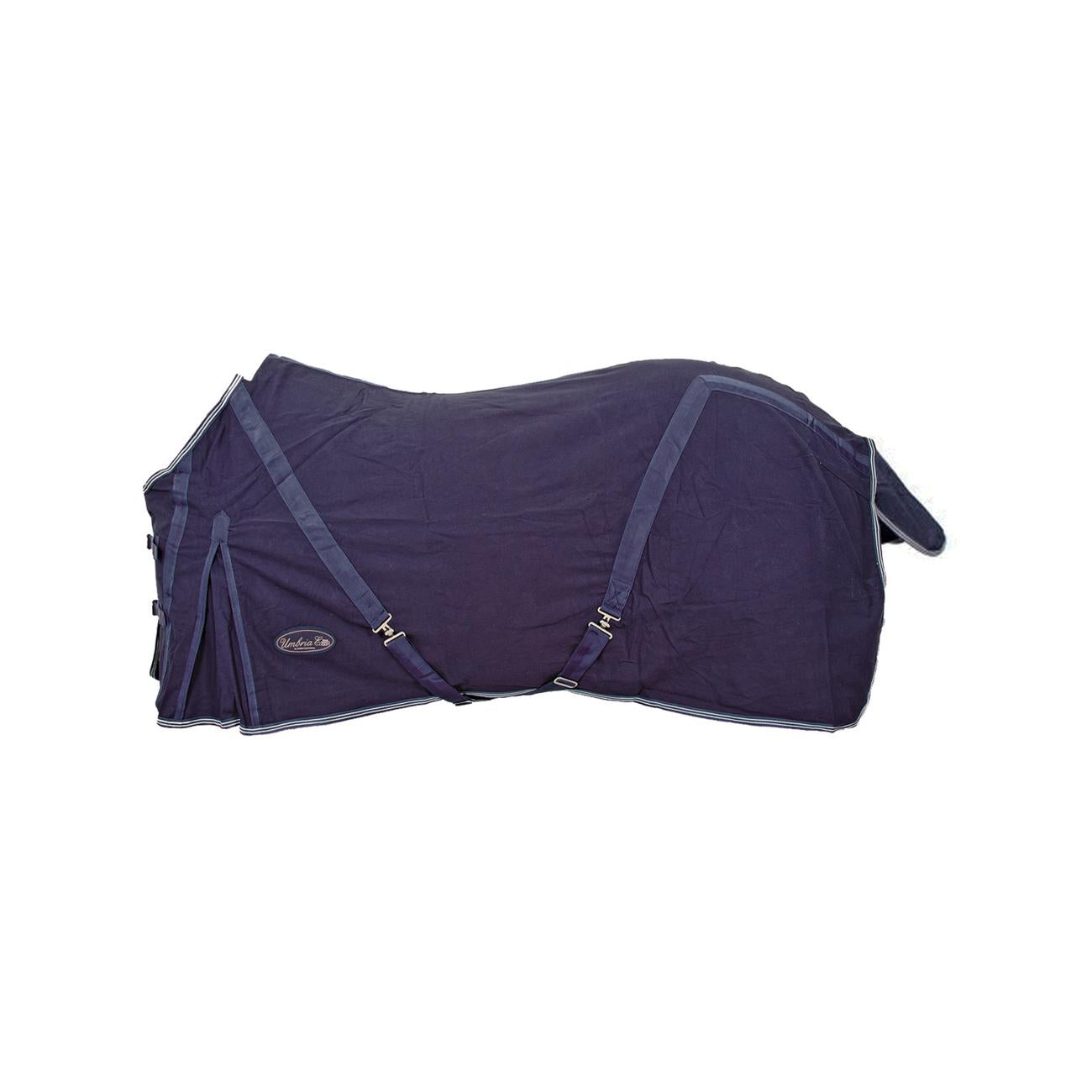 AMAHORSE COPERTA IN COTONE CINGHIE INCROCIATE MODELLO MALAGA Blu COPERTE DA PADDOCK 09AMA-CO00010 09AMA-CO00010 NAVY AMAHORSE