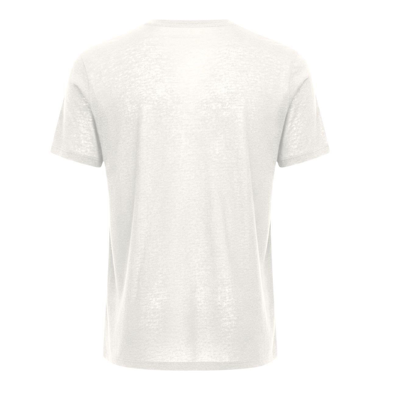 T-shirt Da Uomo In Linio Mascheroni Avorio MASCHERONI-NS320 IVORY MASCHERONI SELLERIA 