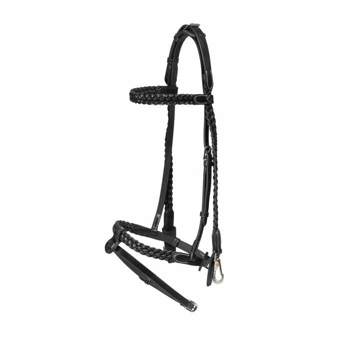 DY'ON PLAITED TRAINIG BRIDLE WORKING BY DYON Nero TESTIERE WOXXJG BLACK DY'ON 