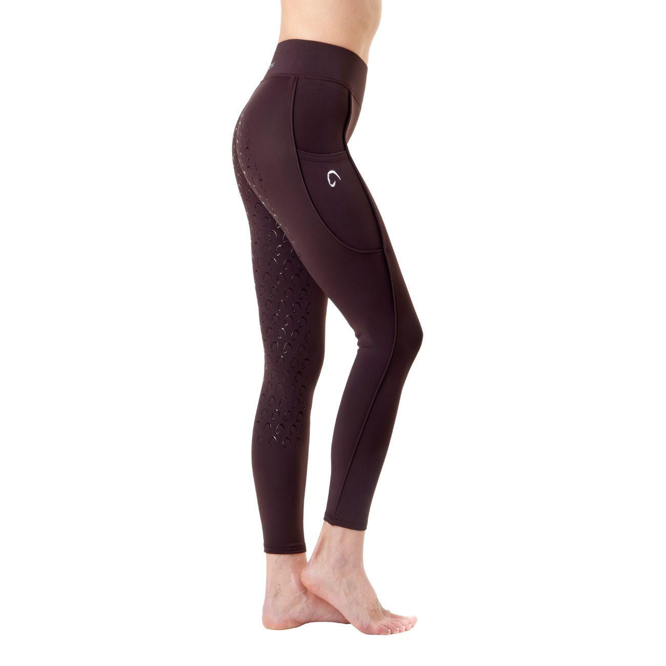 Leggings Donna Full Grip Mascheroni Marrone 30MA-LEGGINGS BROWN MASCHERONI SELLERIA 