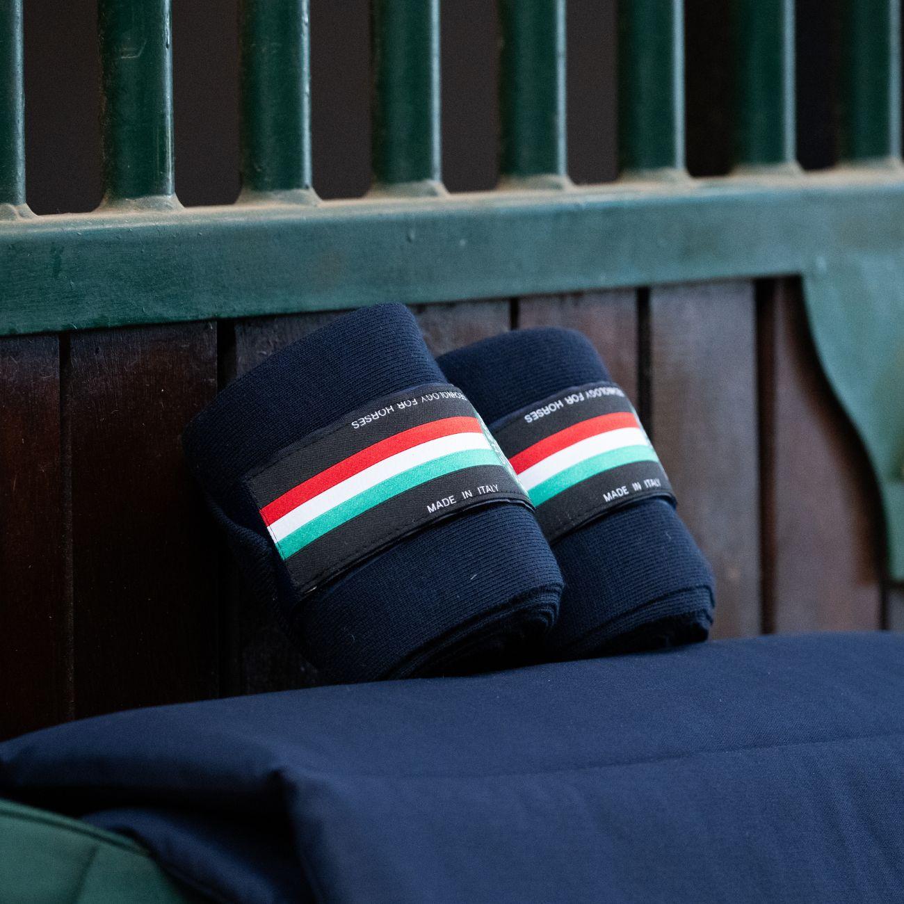 Fasce Da Lavoro In Pile Con  Mezzo Elastico Mascheroni Blu 09MAFASCEDALAVORO BLU MASCHERONI SELLERIA 