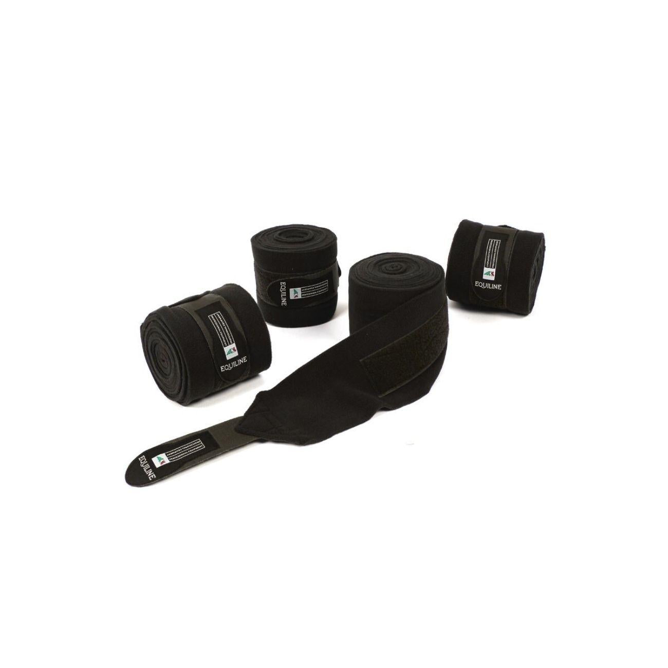 Set 4 Pezzi Fasce Da Lavoro In PIle Equiline Nero 09EQD04000 006BLACK EQUILINE 