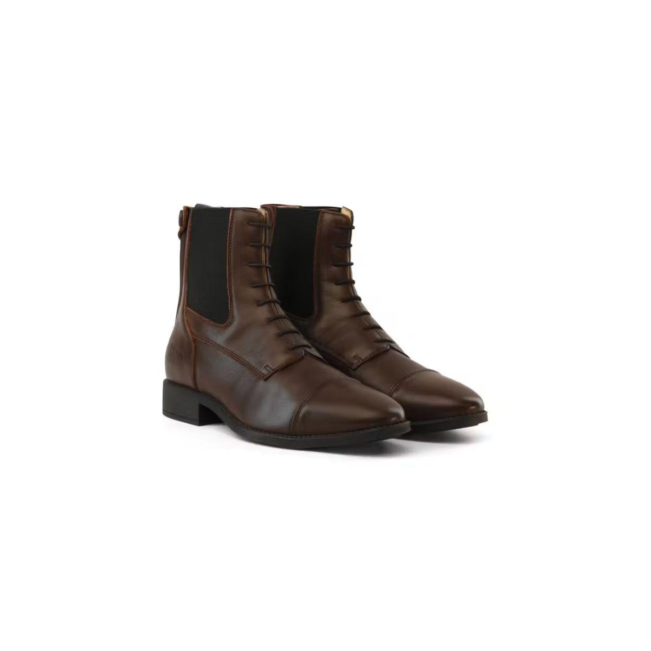 DY'ON SHORT BOOTS FRONT LACES DY'ON Marrone STIVALETTI E BOOTS RI17B BROWN DY'ON 