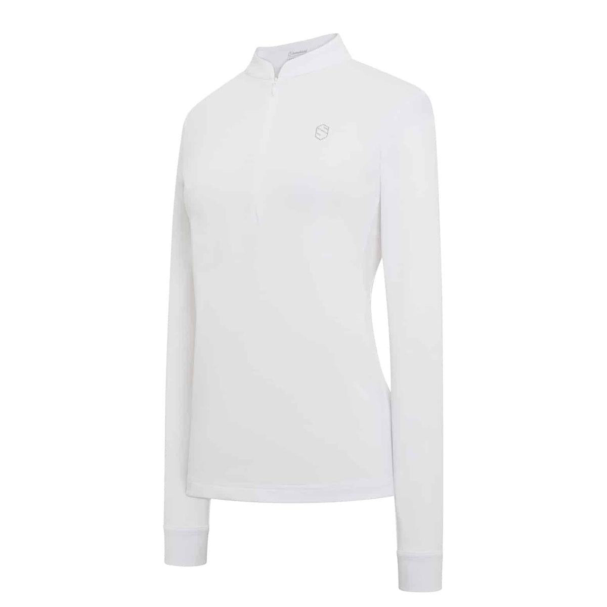 POLO DONNA DA CONCORSO MANICA LUNGA MOD.LOUISE SAMSHIELD 29SS-LOUISY WHITE SAMSHIELD