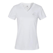T-SHIRT MANICA CORTA COLLO A V MOD.KLOVELIA 09KING-2210203321 000WHITE KINGSLAND