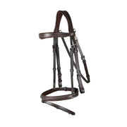 DY'ON FLASH NOSEBAND BRIDLE D COLLECTION Marrone BRIGLIE WOJBHA BROWN DY'ON 