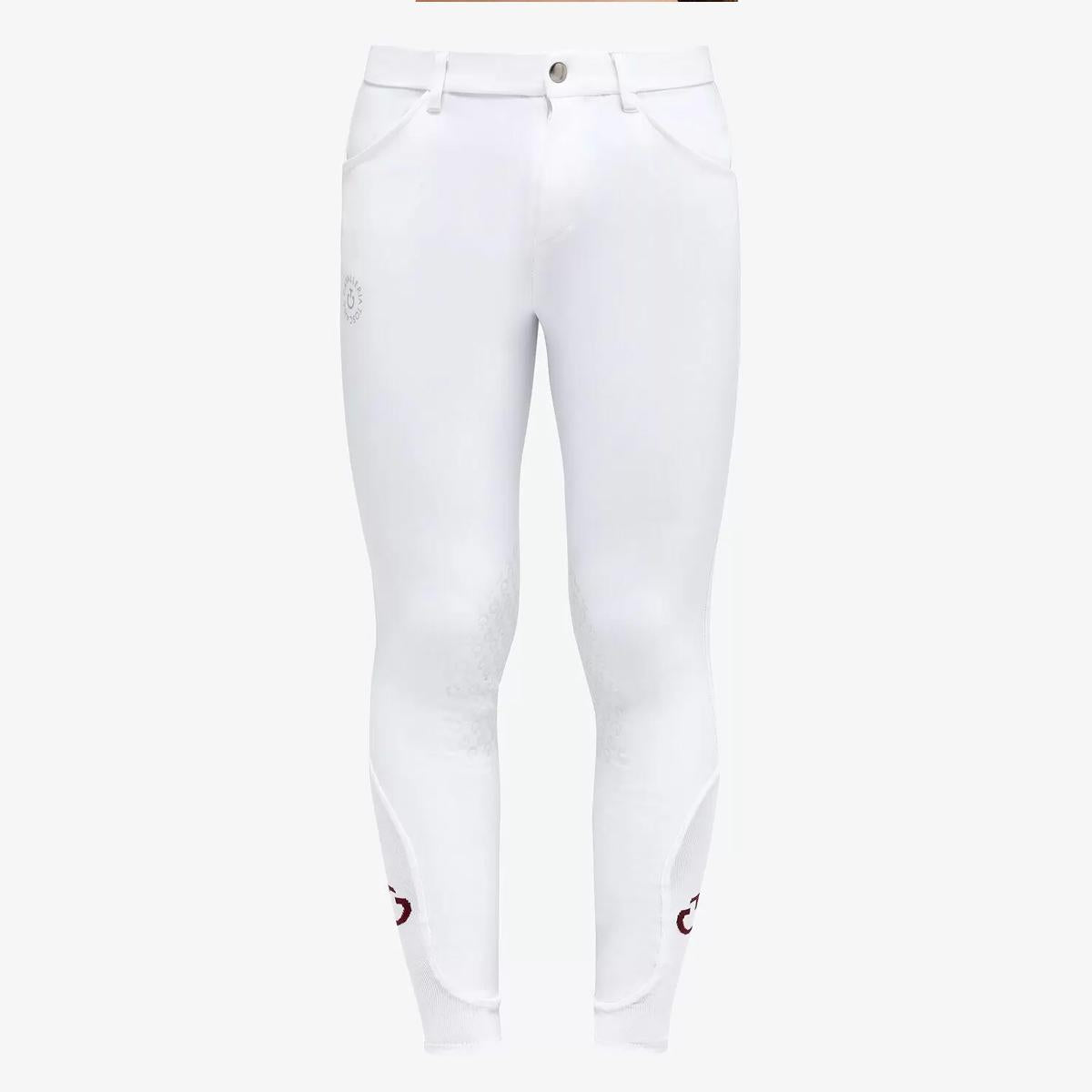 PANTALONI DA EQUITAZIONE JUNIOR IN TESSUTO BI-STRETCH 31CT-PAK026JE203 0001WHITE CAVALLERIA TOSCANA