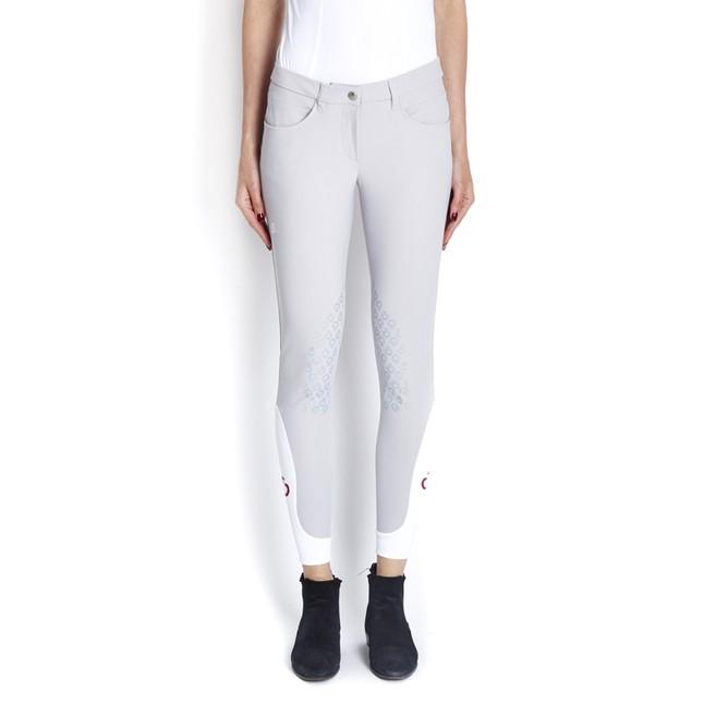 Cavalleria Toscana Pantaloni Da Equitazione 14CTPADN22JE0108100GHIAC Bianco 14CTPADN22JE010 8100GHIAC CAVALLERIA TOSCANA 