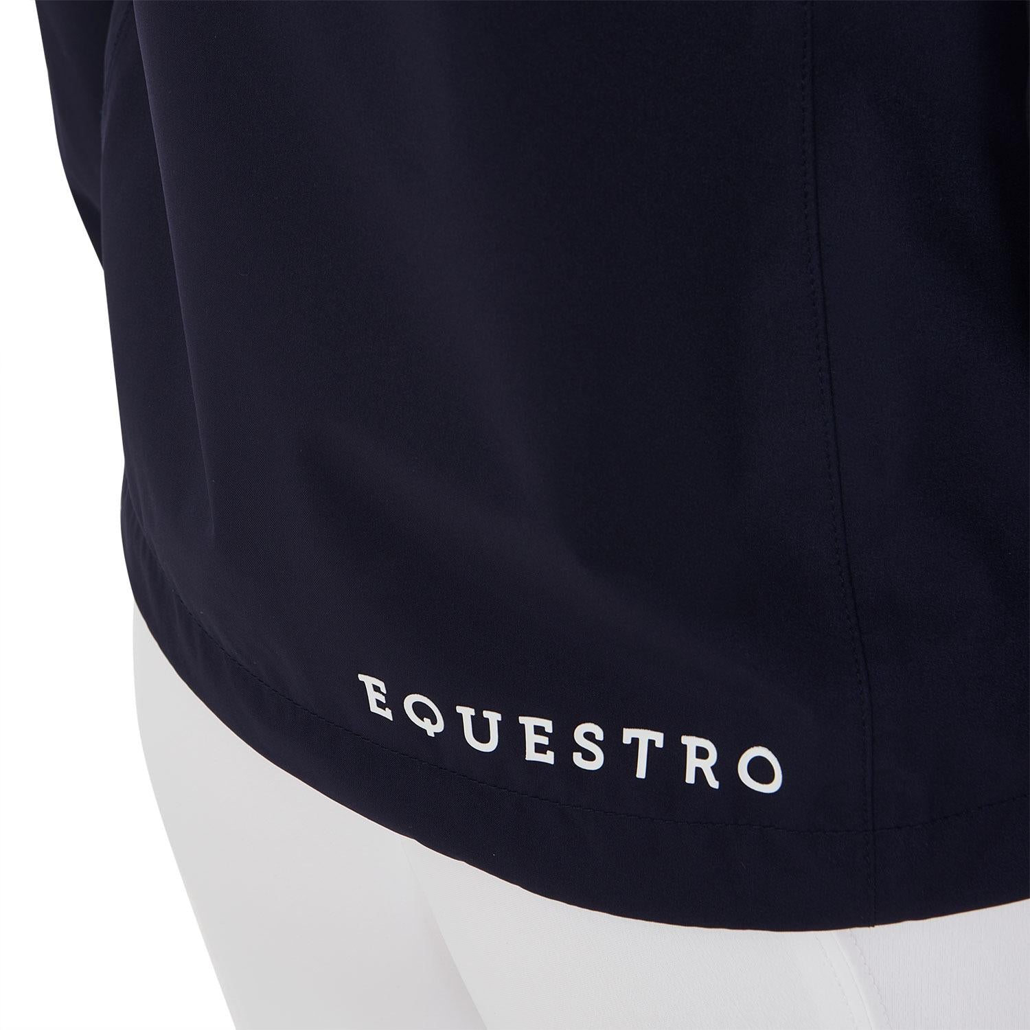 SOFTSHELL DONNA FULL ZIP CON CAPPUCCIO 09AMA-ETW00025 NAVY EQUESTRO 