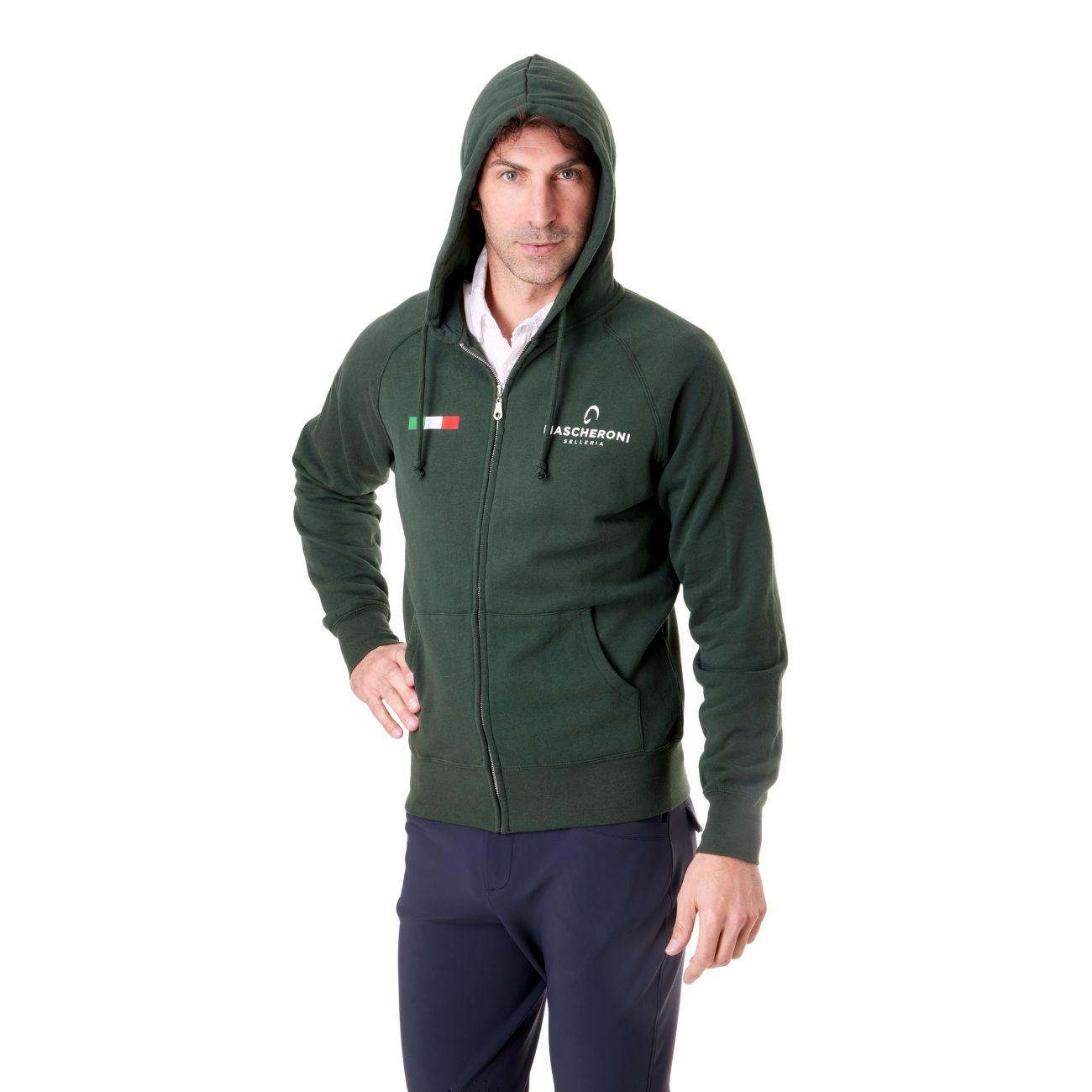 Felpa Da Uomo Claim Mascheroni 09MACLAIMU VERDE MASCHERONI SELLERIA 