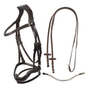 Testiera Anatomica Con Nasalina Curva Equestro Marrone ETH01027 DARK BROWN EQUESTRO 