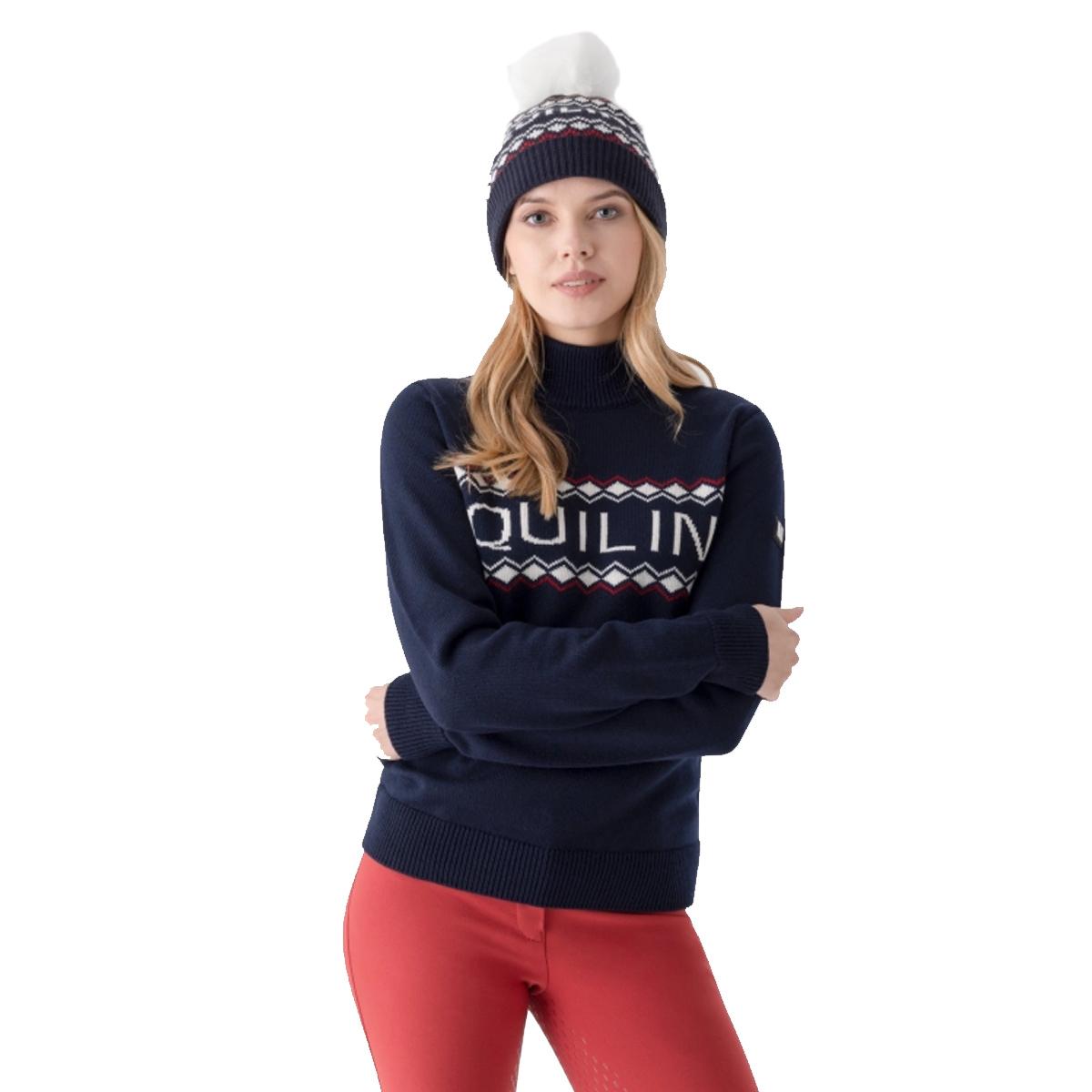 MAGLIONE DONNA DOLCE VITA RUDY 31EQ-EW323PR09843 002BLU EQUILINE