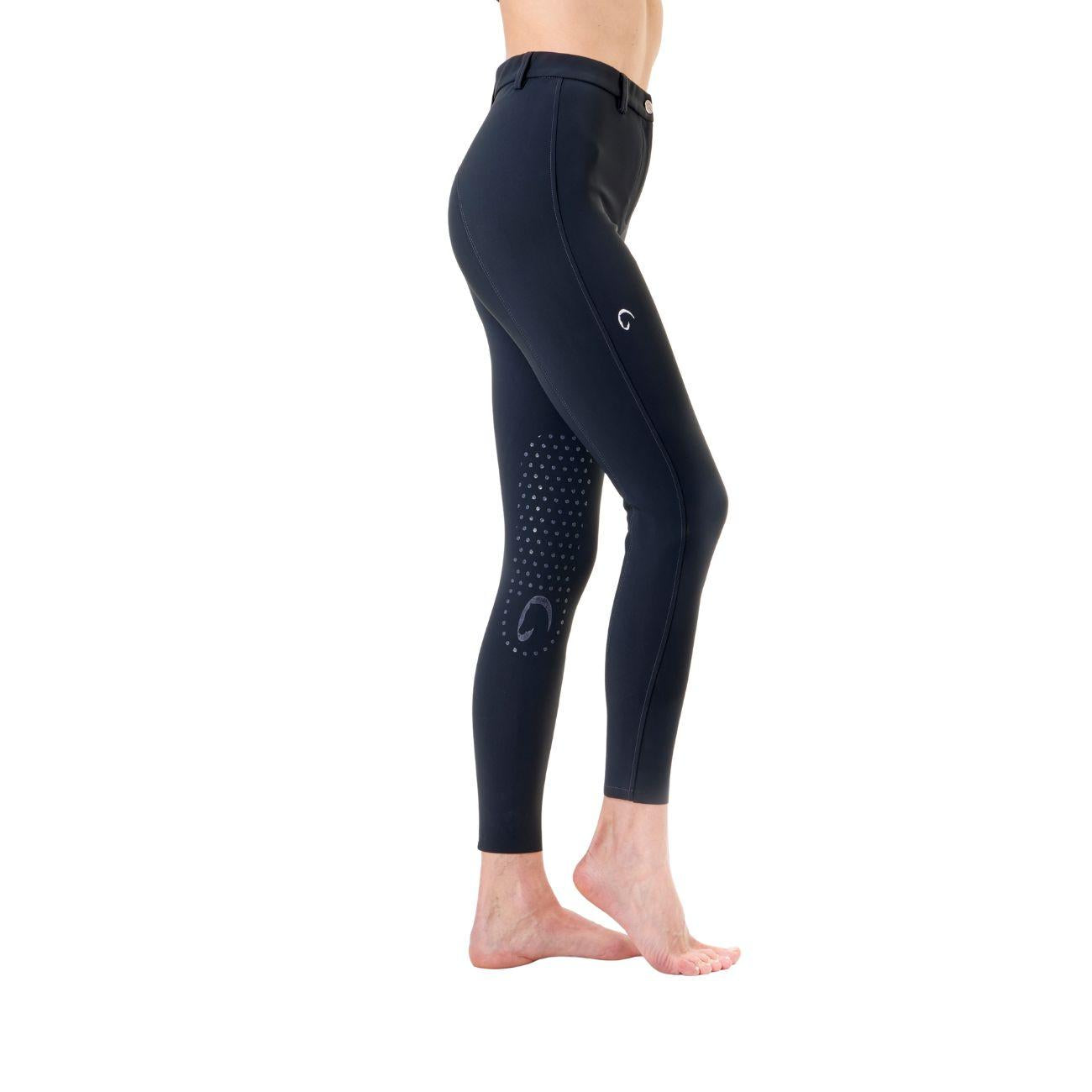 Pantalone Da Equitazione Da Donna Half Grip Parigi Mascheroni Blu 09MA-05PARIGI 342BLU MASCHERONI SELLERIA 