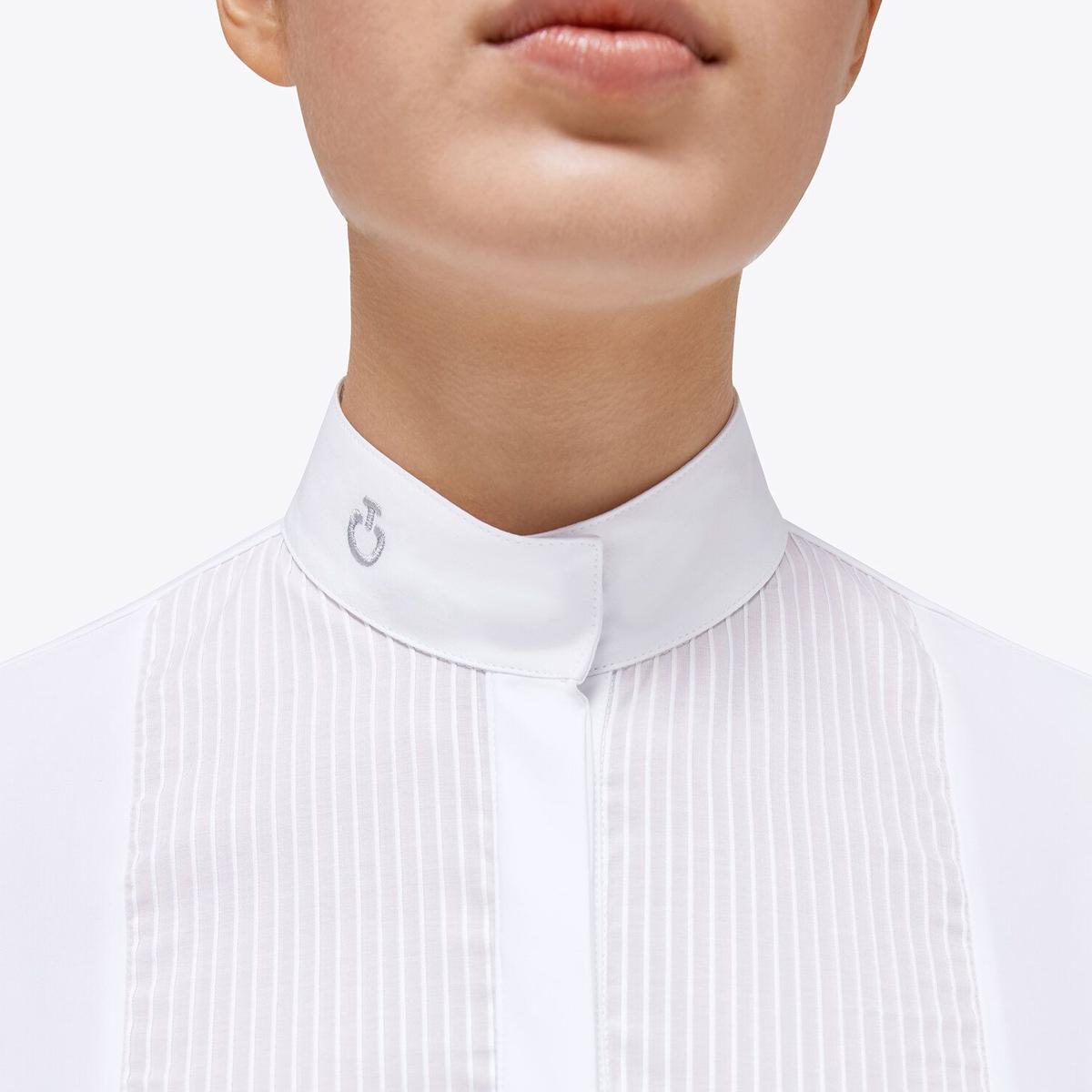 CAMICIA DA CONCORSO DONNA MANICA LUNGA 31CT-CAD242JE190 0001WHITE CAVALLERIA TOSCANA 
