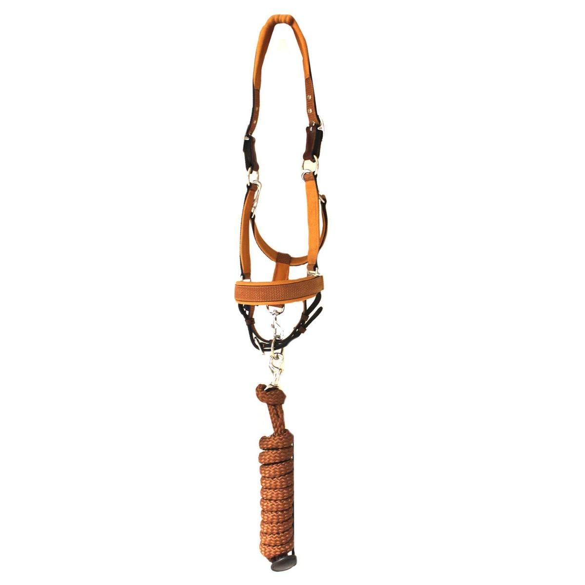 DY'ON CAPEZZA IN CUOIO + LUNGHONA DYON CAPEZZINI E CAPEZZE 09DYB814+B811 TAN DY'ON 
