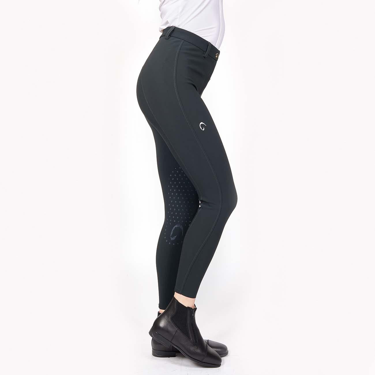 Pantalone Da Equitazione Da Donna Half Grip Parigi Mascheroni Antracite 09MA-05PARIGI 344ANTRACITE MASCHERONI SELLERIA 