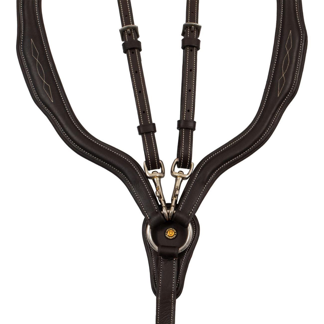 Pettorale Anatomico In Cuoio Con Martingala Removibile Equestro Marrone ETH02012 BROWN EQUESTRO 