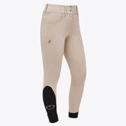 PANTALONI DONNA A VITA ALTA CAVALLERIA TOSCANA 30CT-PAD186JE010 1003 BEIGE CAVALLERIA TOSCANA