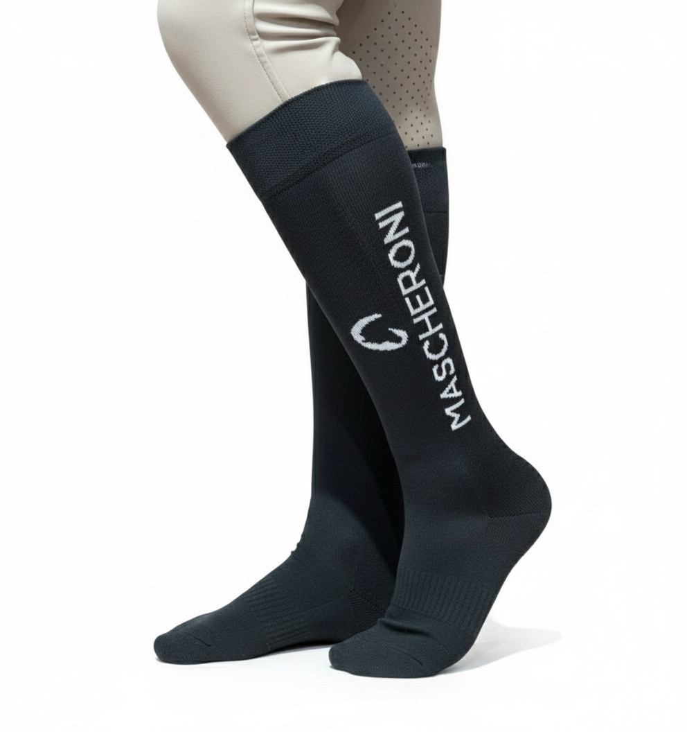 Calza Tecnica Con Logo Mascheroni 09MACALZE VERDE MASCHERONI SELLERIA 