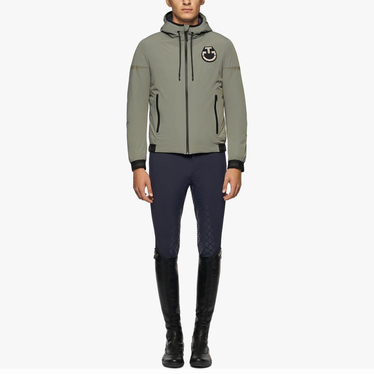 PIUMINO UOMO IN NYLON STRETCH CAVALERIA TOSCANA 28CT-GIU265NY093 5F00GREEN CAVALLERIA TOSCANA
