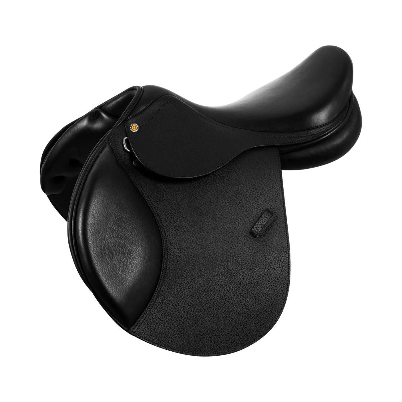 Sella Da Salto In Cuoio Martellato Equestro SE00203N BLACK EQUESTRO