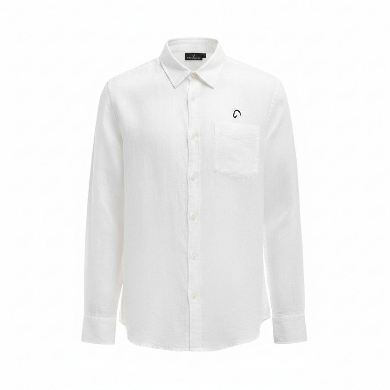 Camicia Da Uomo In Lino Mascheroni Bianco MASCHERONI-NS504 WHITE MASCHERONI SELLERIA 