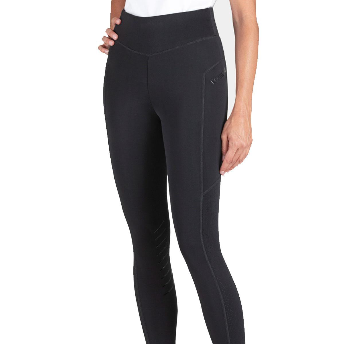 LEGGINGS DONNA GRIP AL GINOCCHIO MOD.CERINK 30EQ-ES123PN09050 006NERO EQUILINE 