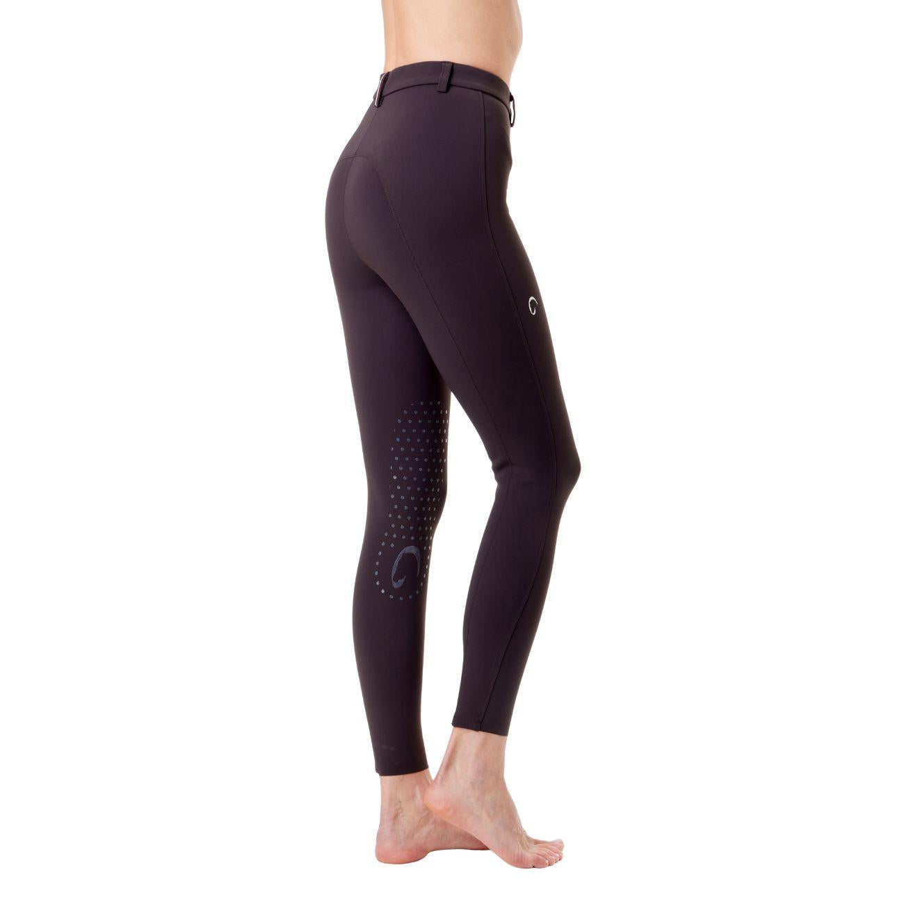 Pantalone Da Equitazione Da Donna Half Grip Parigi Mascheroni Marrone 09MA-05PARIGI 499MARRONE MASCHERONI SELLERIA 