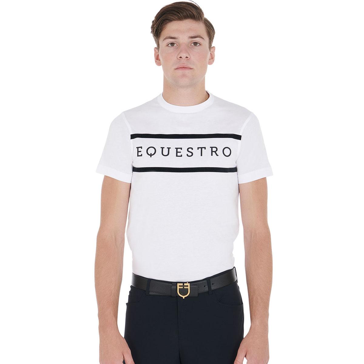 Equestro SHIRT BIANCO Magliette 09AMA-ETM00069 WHITE EQUESTRO 