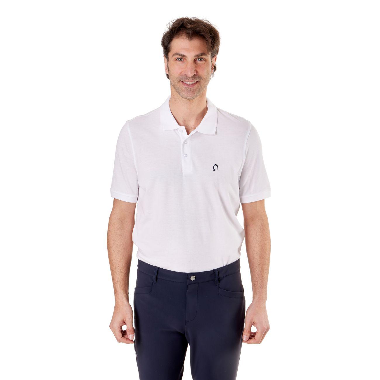 Polo Uomo A Manica Corta Mascheroni Bianco MASCHERONI/HS254K BLUE WHITE MASCHERONI SELLERIA 