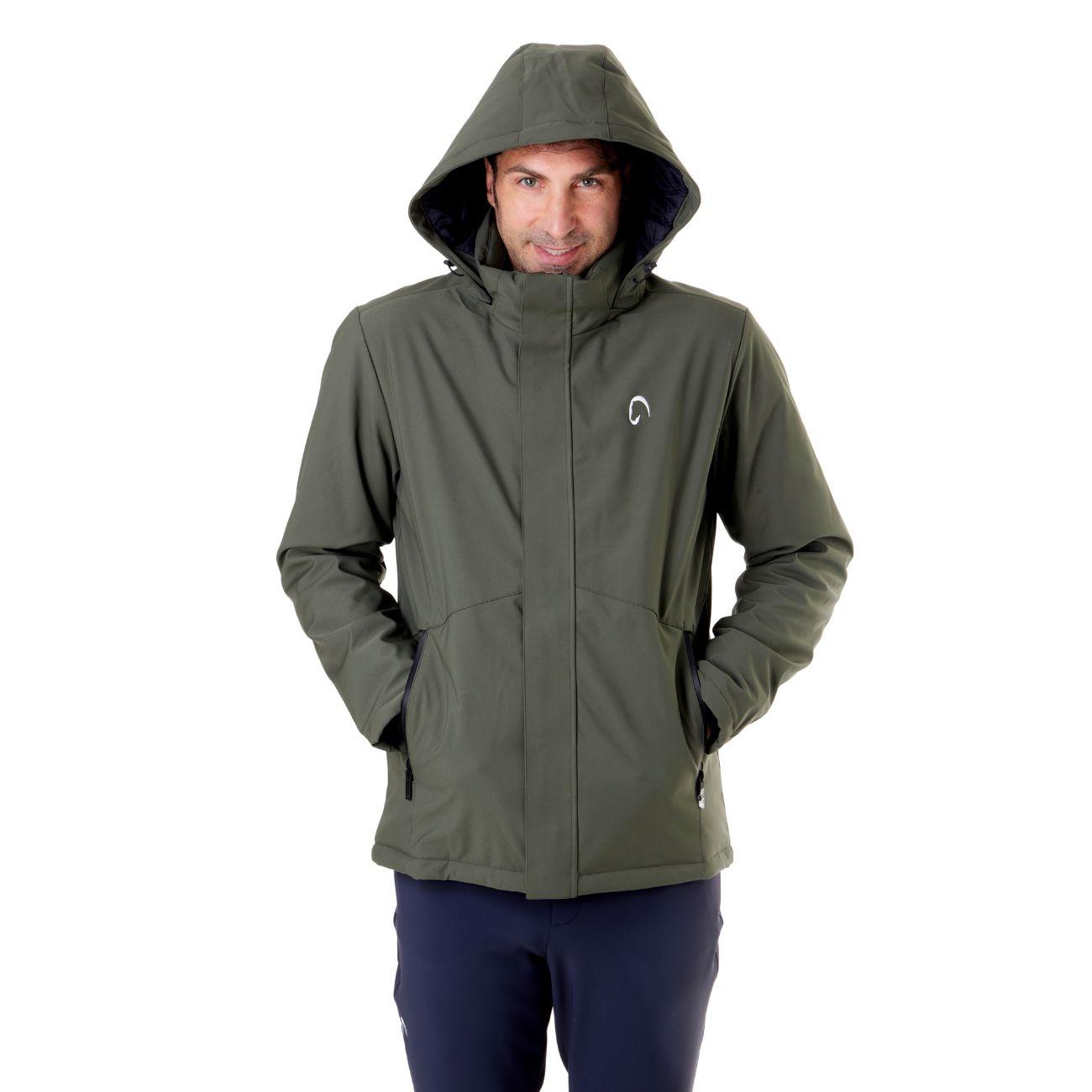 Giubbotto Unisex Con Cappuccio Mascheroni 12K3227MASE319 OIL GREEN MASCHERONI SELLERIA 