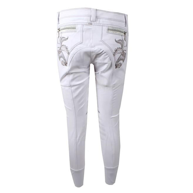 ANIMO Nastro 02 Bianco Pantaloni Da Equitazione 12AMNASTRO 02BIANCO. ANIMO 