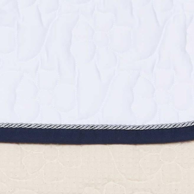 ANIMO white Bordo Blu saddle pad 19AM-FIORE+CARLOS 02white ANIMO