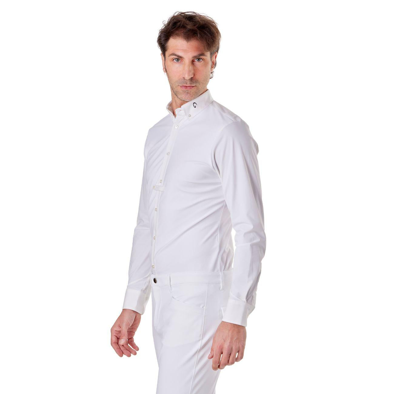 Camicia Da Concorso Da Uomo A Manica Lunga Mascheroni MASUCML02 WHITE MASCHERONI SELLERIA 