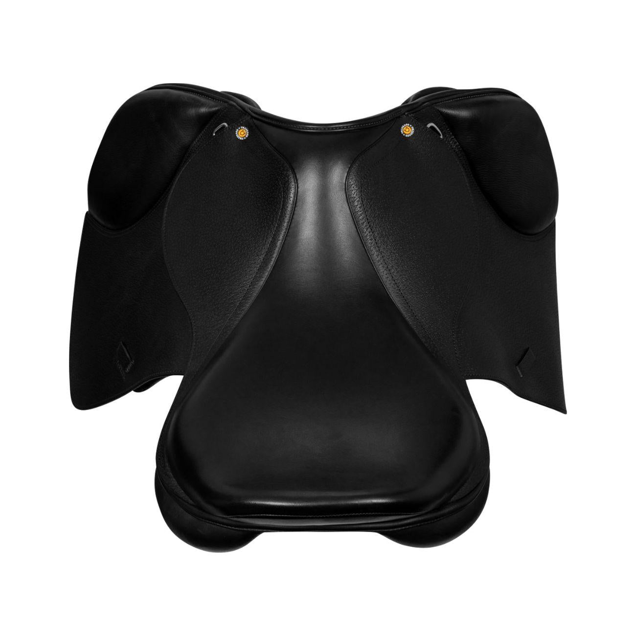 Sella Da Salto In Cuoio Martellato Equestro SE00203N BLACK EQUESTRO 