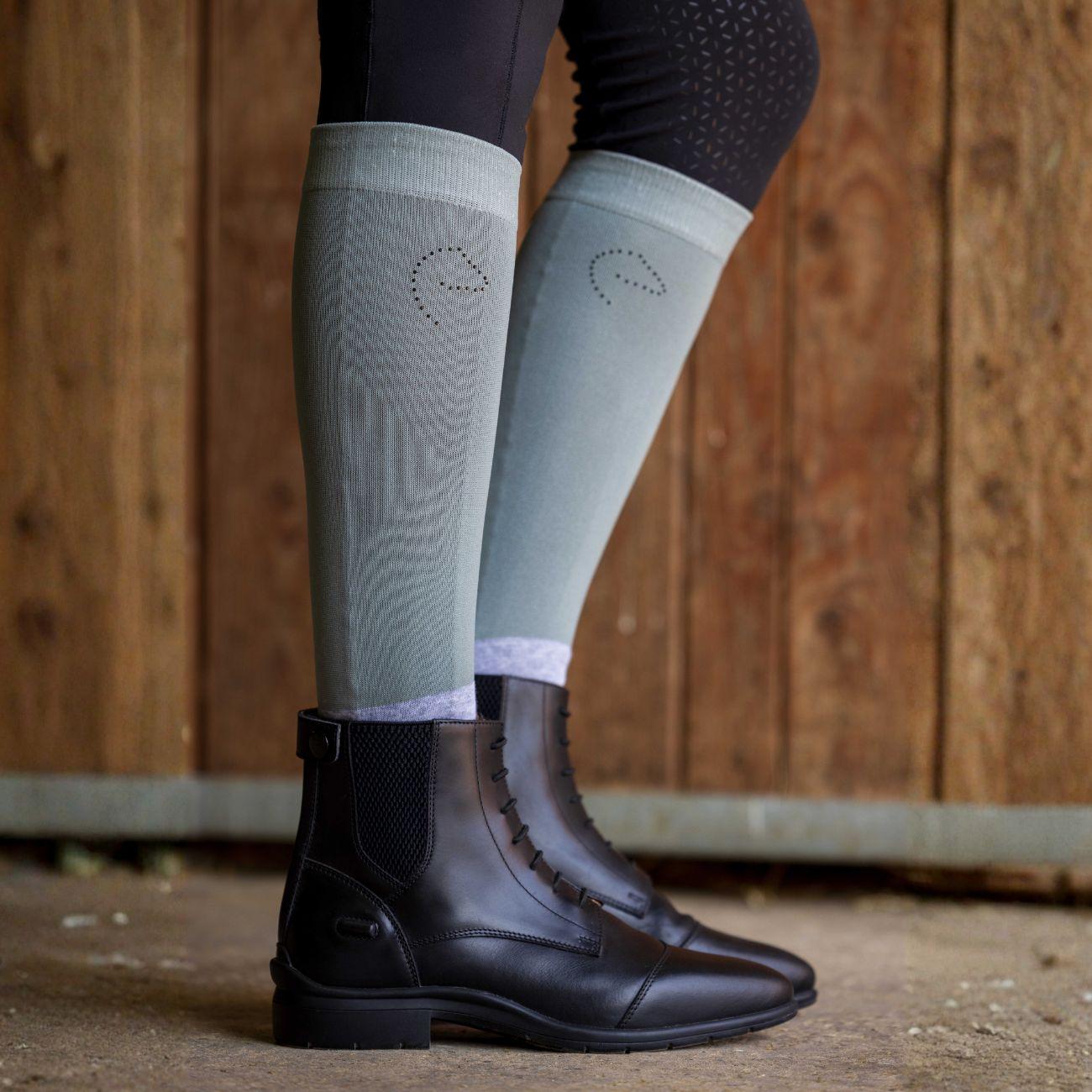 Calze Con Logo Equitheme Turchese 986442 TORQUISE EQUITHEME 