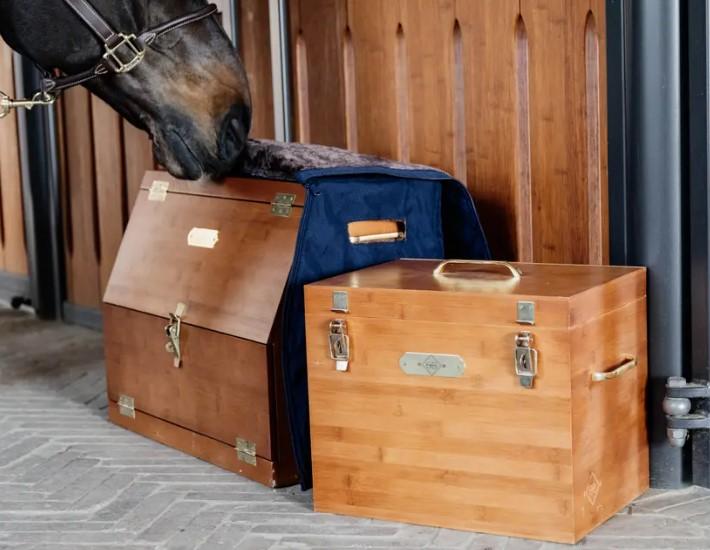 TACK BOX IN LEGNO 30X40X28cm. 82115 05BROWN GROOMING DELUXE 